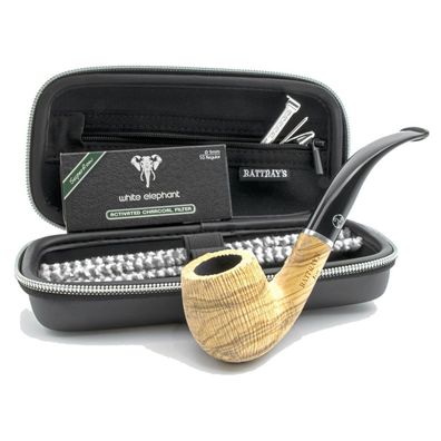 Rattray's Pfeife, Joy Olive Brushed 8 - Starter Set