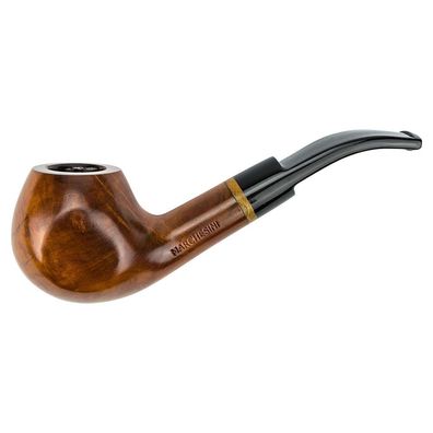 Jean Claude Pfeife Modell Nr.1, leicht gebogen, hellbraun