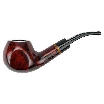 Jean Claude Pfeife Modell Nr.1, leicht gebogen, rot