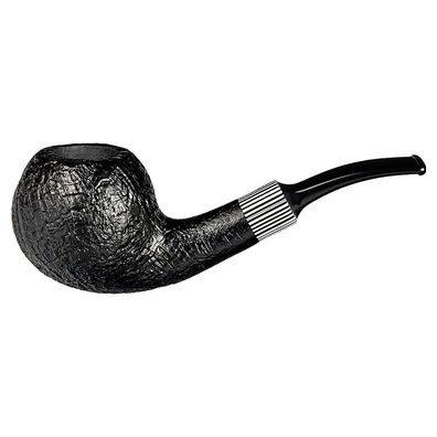 VAUEN Pfeife Hippo 5842, schwarz, sandgestrahlt, 9mm Filter