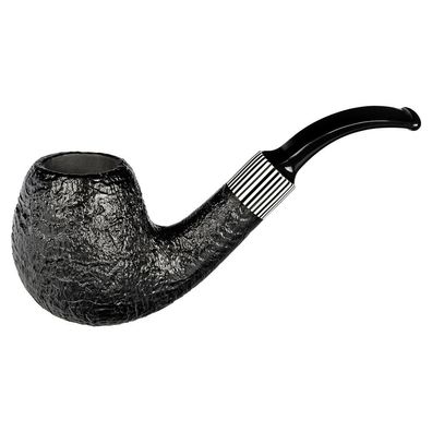 VAUEN Pfeife Hippo 5804, schwarz, sandgestrahlt, 9mm Filter