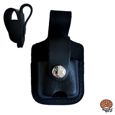 Zippo Ledertasche, schwarz offen mit Schlaufe 60001221