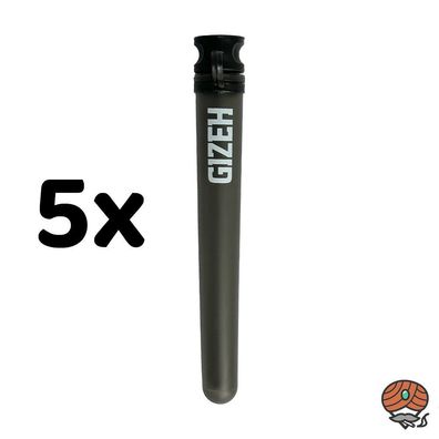 Gizeh Joint Tube, 5 Hüllen, Black Matte
