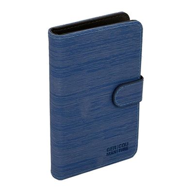 German Couture Etui für blu E-Zigarette, Pods und Kreditkarte, Jeansblau