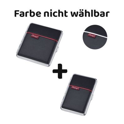 Champ Zigarettenetui 2er Set mit Gummiband, Farbe nicht wählbar