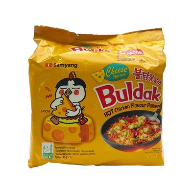 Buldak Cheese Flavour - Chicken Instant Ramen 5x 140g