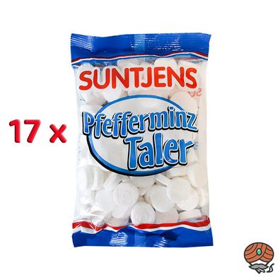 Suntjens Pfefferminztaler - Pastillen 17x 310g Beutel
