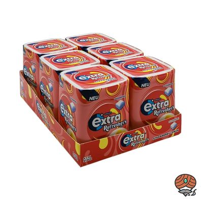 Wrigley's Extra Refreshers Strawberry Lemon, 6x 78g à 35 Dragees
