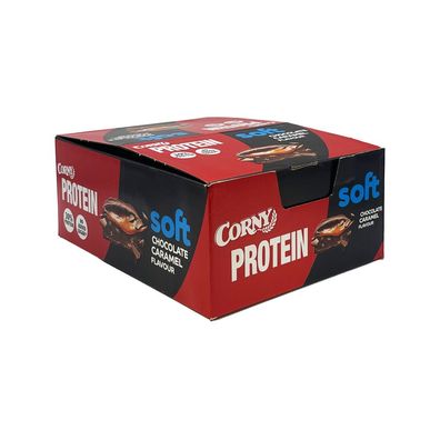 Corny Protein Riegel Soft Chcolate Caramel, Kiste mit 12x 45g