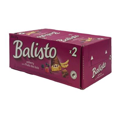 Balisto Riegel Joghurt-Beeren-Mix (violett), Kiste mit 20x 37g