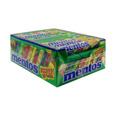 Mentos Discovery Kaubonbons, Kiste mit 40 Rollen à 37,5g