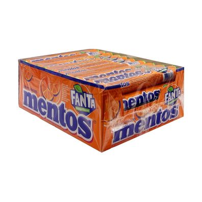 Mentos Fanta Kaubonbons, Kiste mit 40 Rollen à 37,5g
