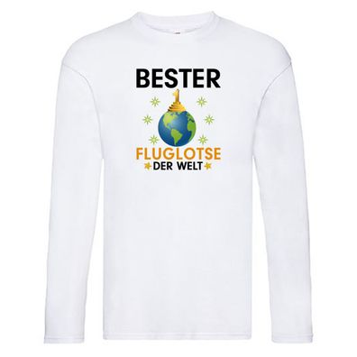 Welt Bester Fluglotse | Flugverkehr | Flughafen Long Sleeve Weiß