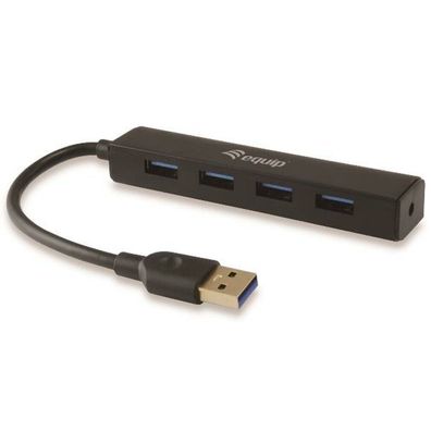 Equip USB-Hub 4-Port 3.0 ->4x3.0 ohne Netzteil schwarz