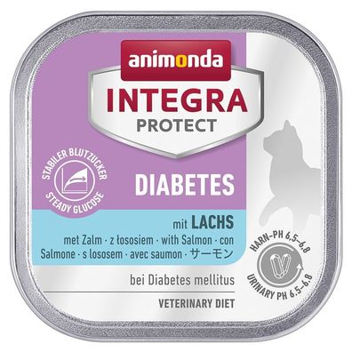 Animonda Cat Schale Integra Protect Diabetes mit Lachs 16 x 100g