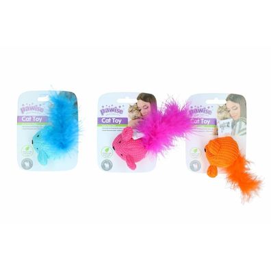 Pawise Wool mice toy asst