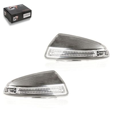 2x Außen Spiegelblinker LED grau für Mercedes-Benz C-Klasse W204 Viano Vito W639