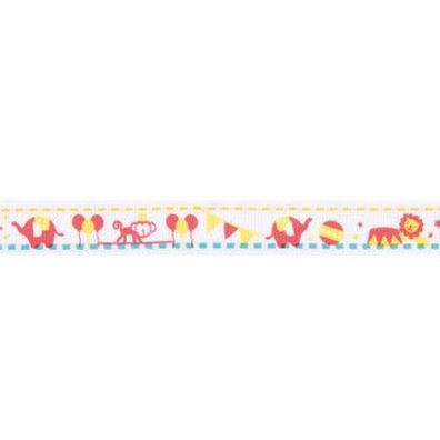 2 m buntes Zierband in verschiedenen Designs aus Heft 144 "Circus"