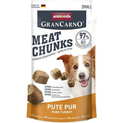 Animonda Dog Snack Meat Chunks Pute pur 16 x 60g