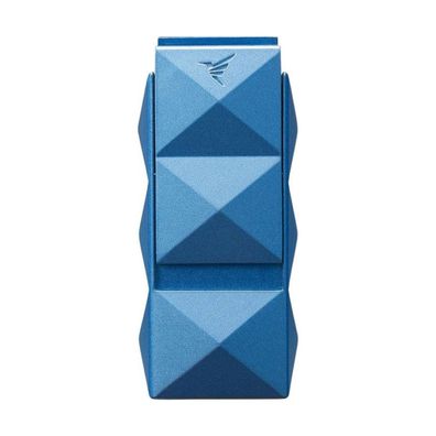 Colibri Quasar II 2er-Jet Flame - blau Metall Feuerzeug mit Rundcutter