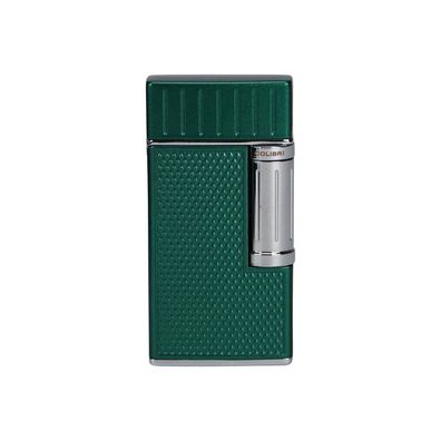 Colibri Julius II Feuerzeug 2er-Softflamme - grün / chrome, unbefüllt
