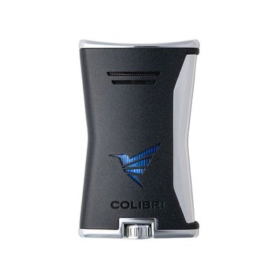 Colibri Feuerzeug Slim Schwarz/Chrome, unbefüllt