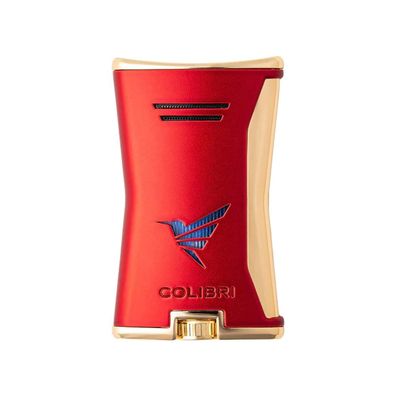 Colibri Feuerzeug Slim Rot/Gold, unbefüült