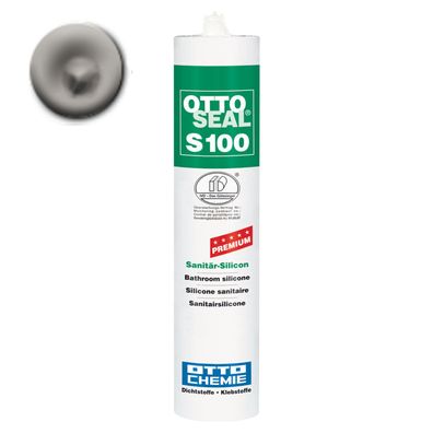 AKTION - Ottoseal S 100 Sanitär-Silicon Manhattan matt Kartusche MHD: 07/25