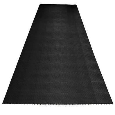 Klickfliesen Riffelblech Look Boden für Messe Showroom Garage Floor 15,68m²