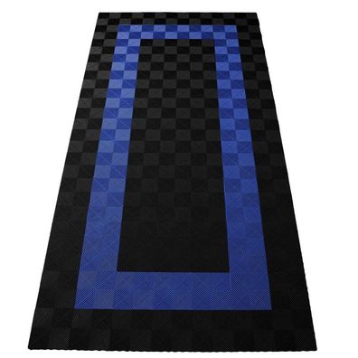 Ramroxx Performance Bodenfliesen Garagenboden Floor 2,8mx5,6m Schwarz Blau Set3