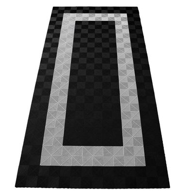 Ramroxx Performance Bodenfliesen Garagenboden Floor 2,8mx5,6m Schwarz Weiss Set3