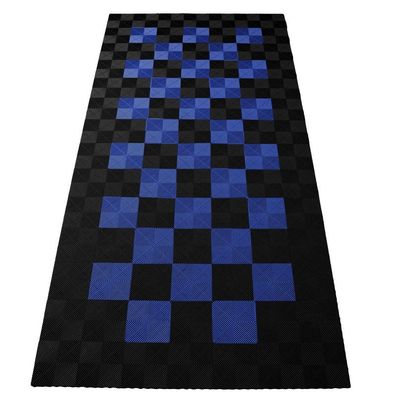 Ramroxx Performance Bodenfliesen Garagenboden Floor 2,8mx5,6m Schwarz Blau Set2