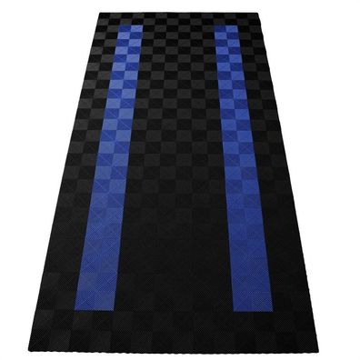 Ramroxx Performance Bodenfliesen Garagenboden Floor 2,8mx5,6m Schwarz Blau Set4
