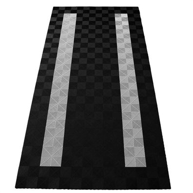 Ramroxx Performance Bodenfliesen Garagenboden Floor 2,8mx5,6m Schwarz Weiss Set4