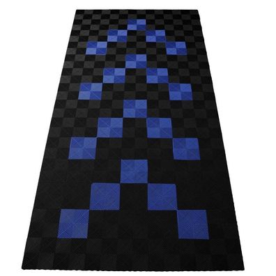 Ramroxx Performance Bodenfliesen Garagenboden Floor 2,8mx5,6m Schwarz Blau Set1