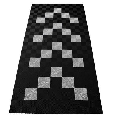 Ramroxx Performance Bodenfliesen Garagenboden Floor 2,8mx5,6m Schwarz Weiss Set1