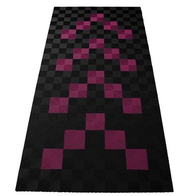 Ramroxx Performance Bodenfliesen Garagenboden Floor 2,8mx5,6m Schwarz Pink Set1
