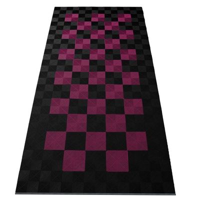 Ramroxx Performance Bodenfliesen Garagenboden Floor 2,8mx5,6m Schwarz Pink Set2