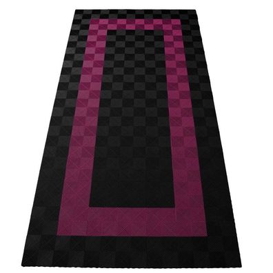 Ramroxx Performance Bodenfliesen Garagenboden Floor 2,8mx5,6m Schwarz Pink Set3