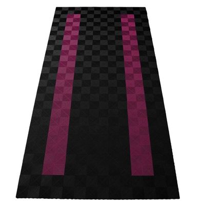 Ramroxx Performance Bodenfliesen Garagenboden Floor 2,8mx5,6m Schwarz Pink Set4