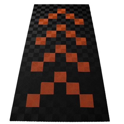 Ramroxx Performance Bodenfliesen Garagenboden Floor 2,8mx5,6m Schwarz Orange 1