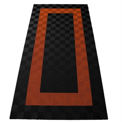 Ramroxx Performance Bodenfliesen Garagenboden Floor 2,8mx5,6m Schwarz Orange 3
