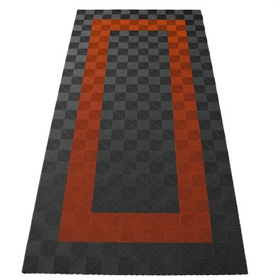 Ramroxx Performance Bodenfliesen Garagenboden Floor 2,8mx5,6m Grau Orange Set3