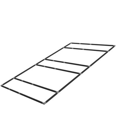 Alu Halterung Rahmen für LED Hexagon Beleuchtung für Garage Werkstatt Showroom