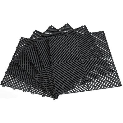 Ramroxx Performance Bodenfliese Garagenboden Floor Schwarz 40x40cm 6 Stck 0,96qm