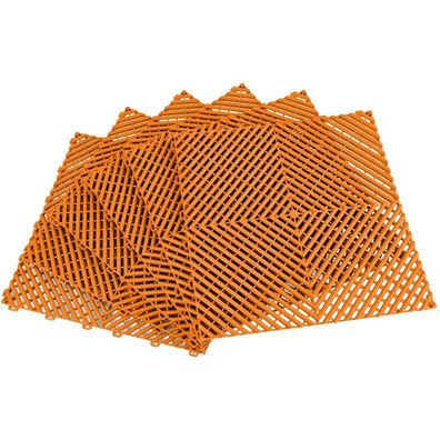 Ramroxx Performance Bodenfliese Garagenboden Floor Orange 40x40cm 6 Stück 0,96qm