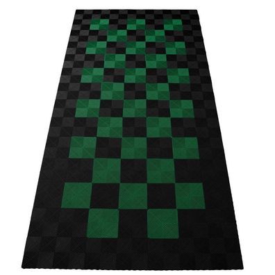 Ramroxx Performance Bodenfliesen Garagenboden Floor 2,8mx5,6m Schwarz Grün Set2