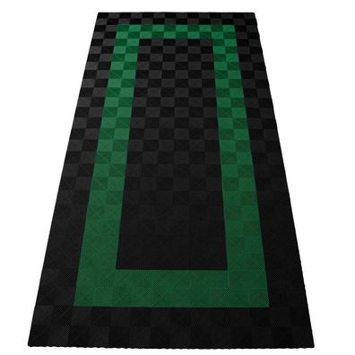 Ramroxx Performance Bodenfliesen Garagenboden Floor 2,8mx5,6m Schwarz Grün Set3