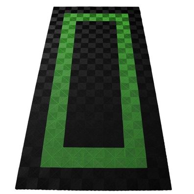 Ramroxx Performance Bodenfliesen Garagenboden Floor 2,8mx5,6m Schwarz Hellgrün 3