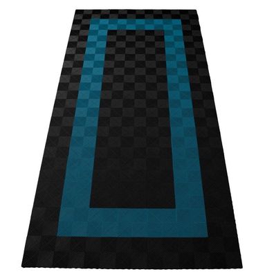 Ramroxx Performance Bodenfliesen Garagenboden Floor 2,8mx5,6m Schwarz Hellblau 3